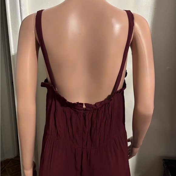 MADEWELL Women’s Wine Red Pintuck Cami Jumpsuit - Picture 8 of 16